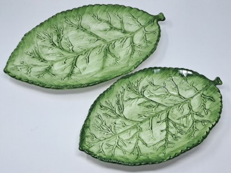 Vintage Bombay Company Leaf Platters set of 2 1995 Etsy