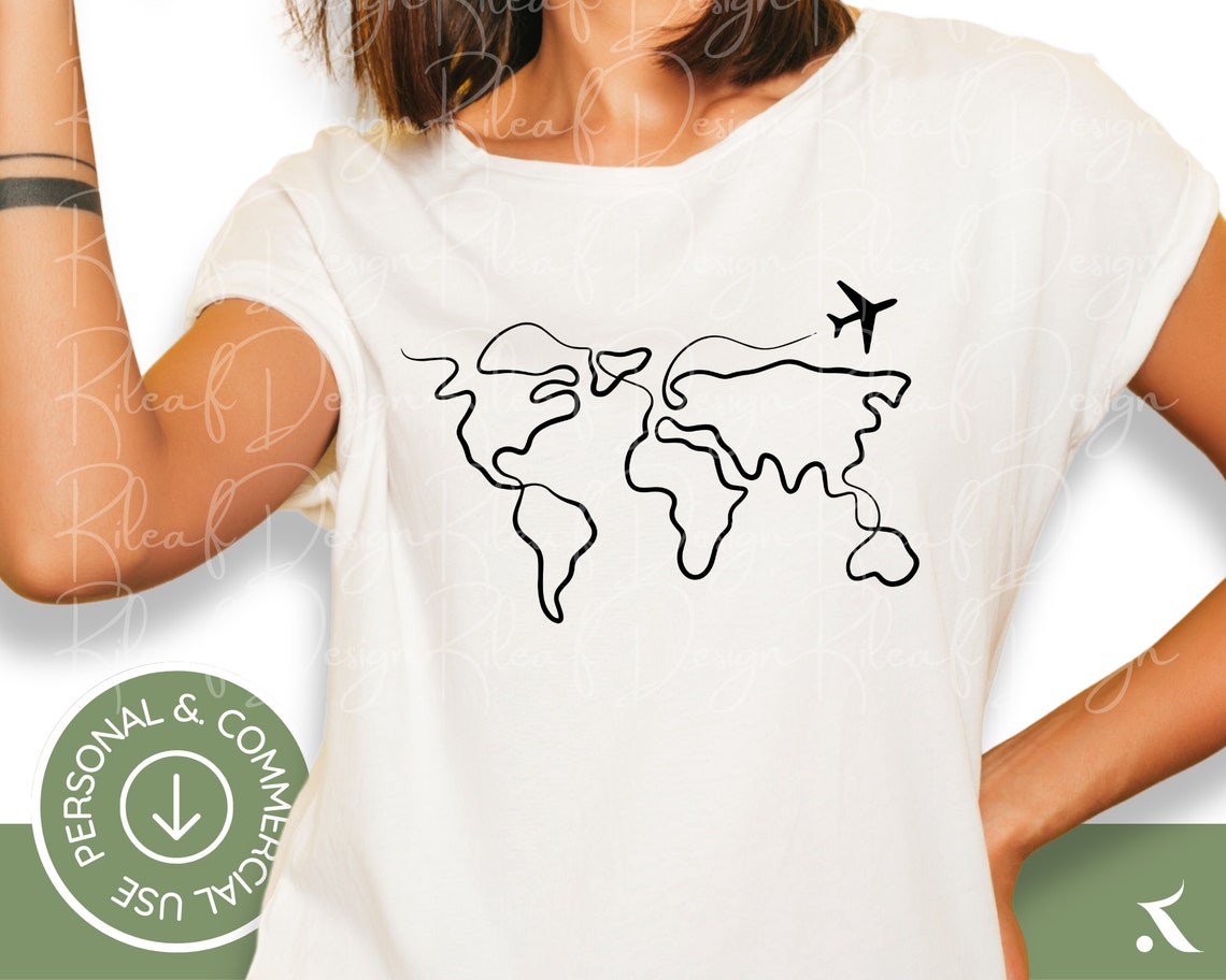 Airplane Bundle Svg, Airplane Svg, Adventure Awaits Svg, World Map Svg ...