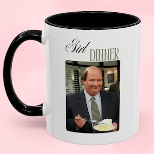 Girl Dinner Coffee Mug The Office Kevin Malone Michael Scott Dunder Mifflin 11oz
