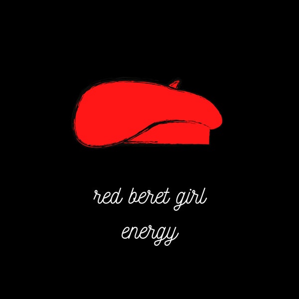 Red Beret Girl Printable Art Download