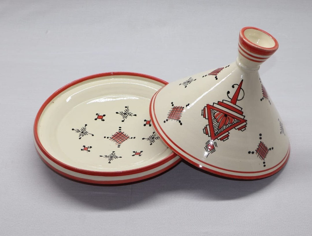 Handmade Pottery Moroccan Tagine Pottery Plates Ceramic Etsy