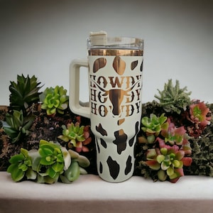 HOWDY | 40 oz Cup - Western cup, Stanley, rodeo cup, cowboy cup, cowgirl cup, Western Stanley, howdy, rodeo