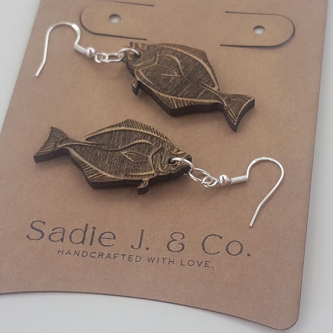 HALIBUT Earrings Etsy