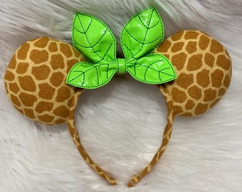 Animal Kingdom Ears, Safari Minnie Ears, Giraffe Mickey Ears, Kilimanjaro Ears, Animal Print Mickey Ears, Minnie Mickey Ears,