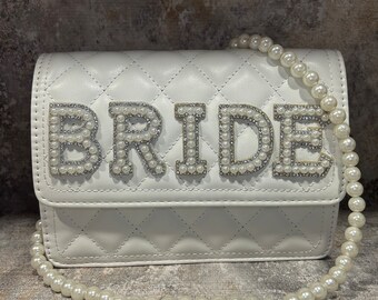 Bride Bag / White Crossbody Bag / Honeymoon Bag / Wedding Day / Hen Party / Wifey Bag / Miss to Mrs / Engagement Party / Bride to be / Bride