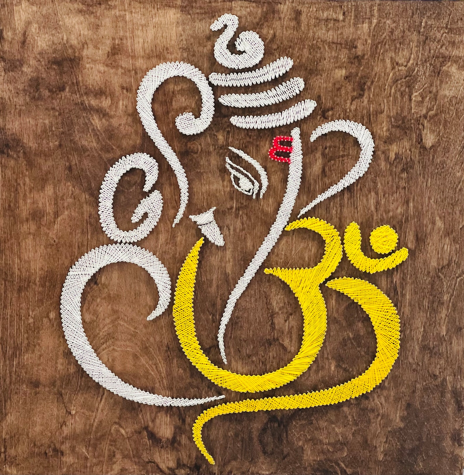 Ganesha String Wall Art Etsy