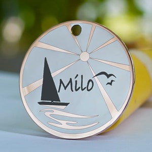 Médaille d'identification personnalisée gravée pour animal de compagnie : Médaille personnalisée pour chien/chat pour collier - Médaille d'identification mignonne et fonctionnelle pour chiot/chaton Médaille d'identification personnalisée pour animal de compagnie