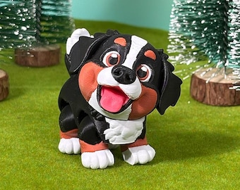 Amigo cachorro de montaña bernés