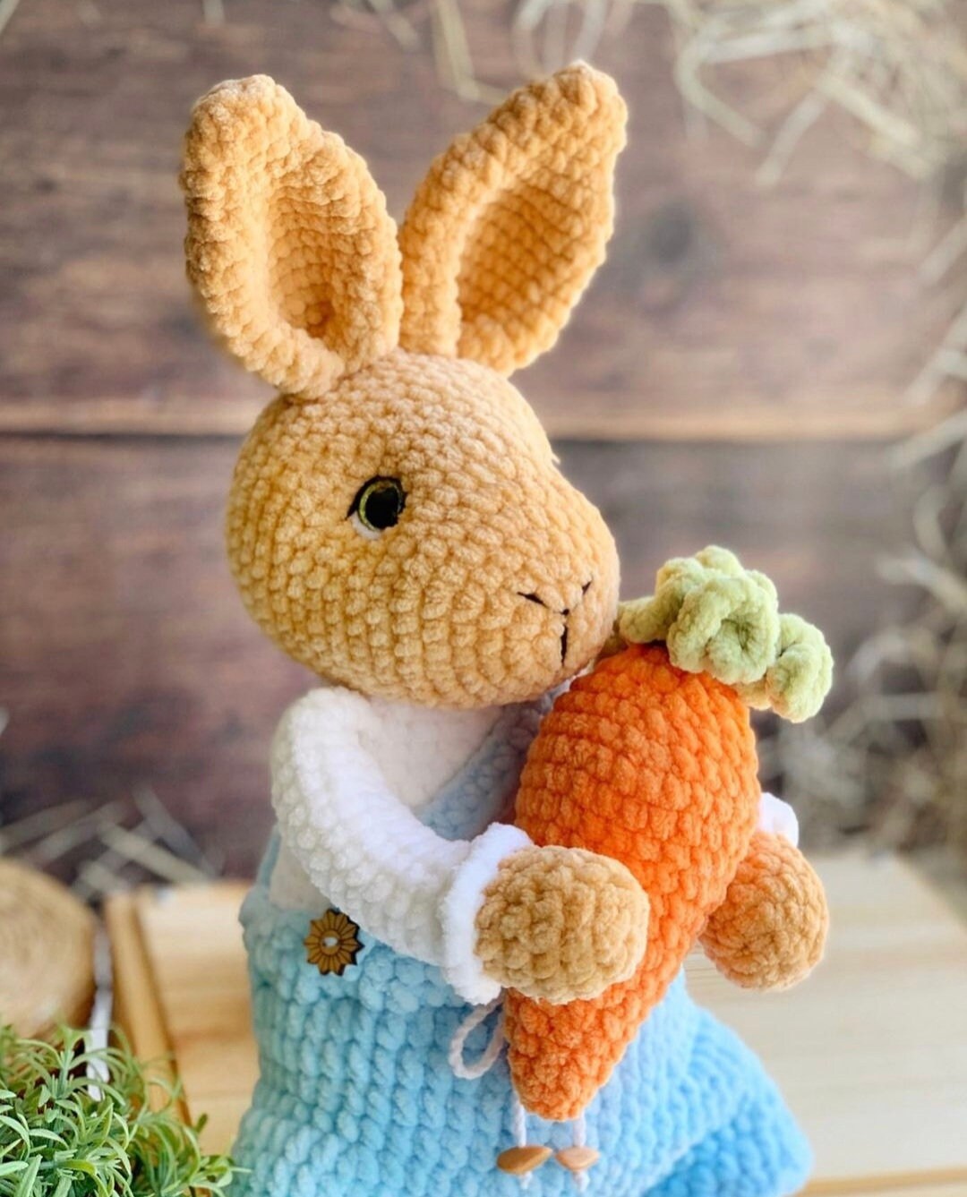 Rabbit Toy, Snuggly Slumber Toys, Crochet Bunny Amigurumi, the Perfect ...