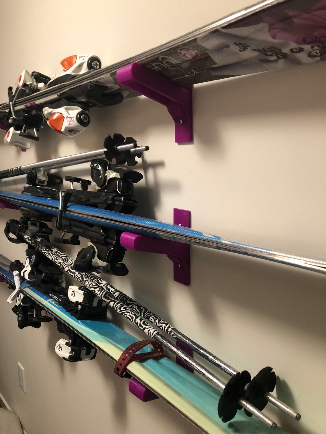 Ski Wall Mount Ski Rack Ski Mount Brackets Ski Wall Rack Mount Ski Rack