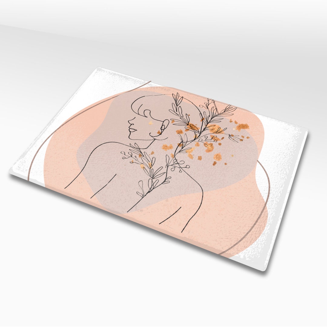 Japandi Textured Glass Cutting Boards Japandi Art Chopping Etsy