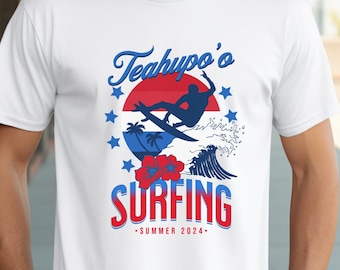 Teahupoo Surfing Shirt, Teahupo&#39;o Tahiti Surfing, French Polynesia Surf Shirt Comfort Colors, Summer Games New Sport Tee, Gift for Surfer