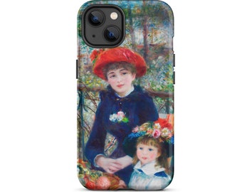 Impressionistic Art Phone Case, Renoir Two Sisters on the Terrace tough iPhone case, Renoir iPhone