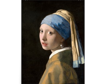 Vermeer's Girl With A Pearl Earring Poster