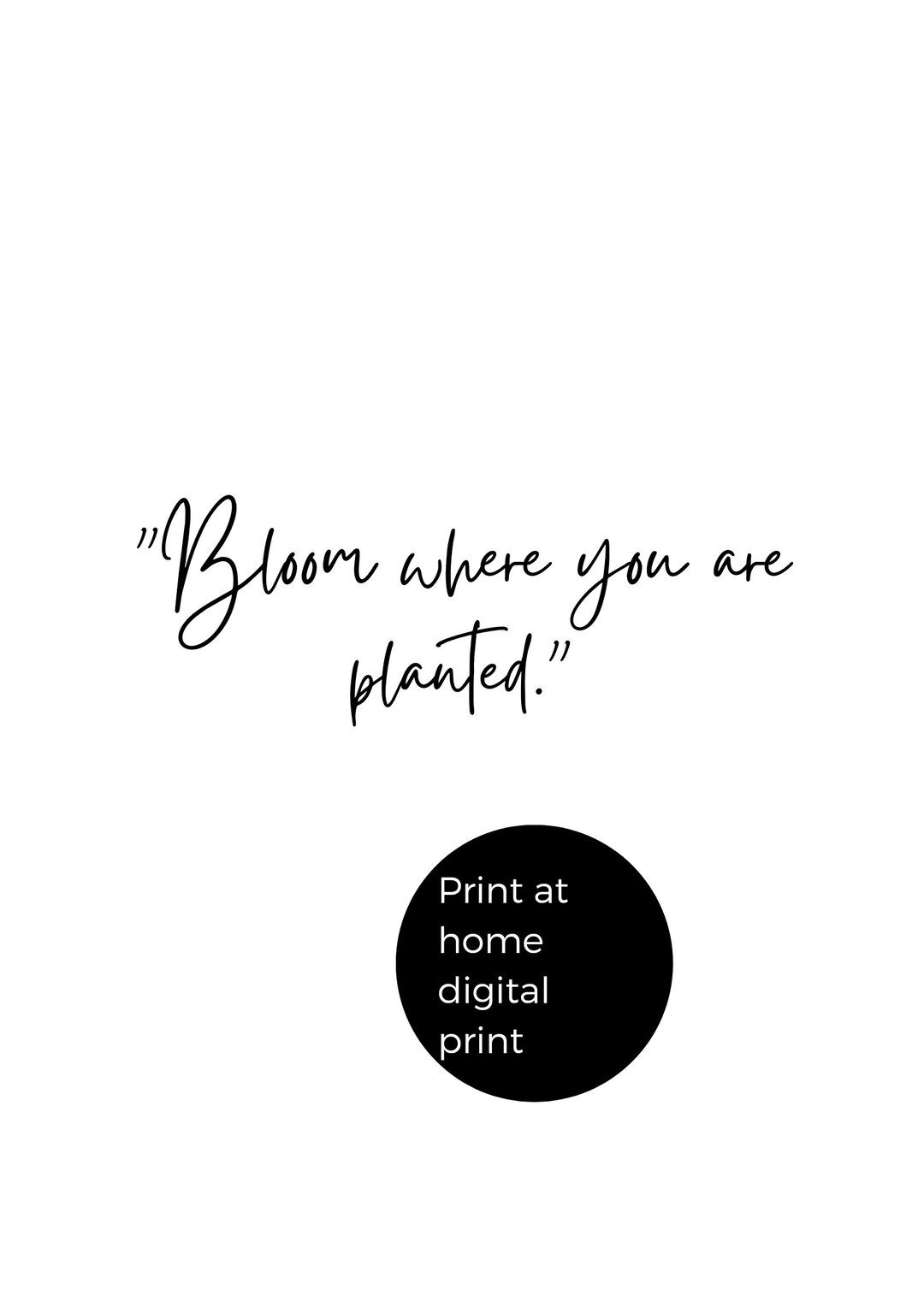 Digital Download Print at Home Poster, No Frame Etsy