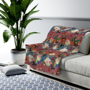 Trolls of Trolthala Velveteen Plush Blanket