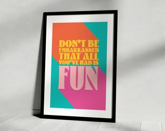 Self Esteem Lyric Print - Feminist Typography Wall Art (Digital Download)