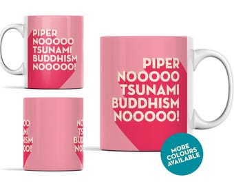 White Lotus Meme Tasse: Parker Posey 'Piper Nooo' Zitat - Popkultur Keramiktasse