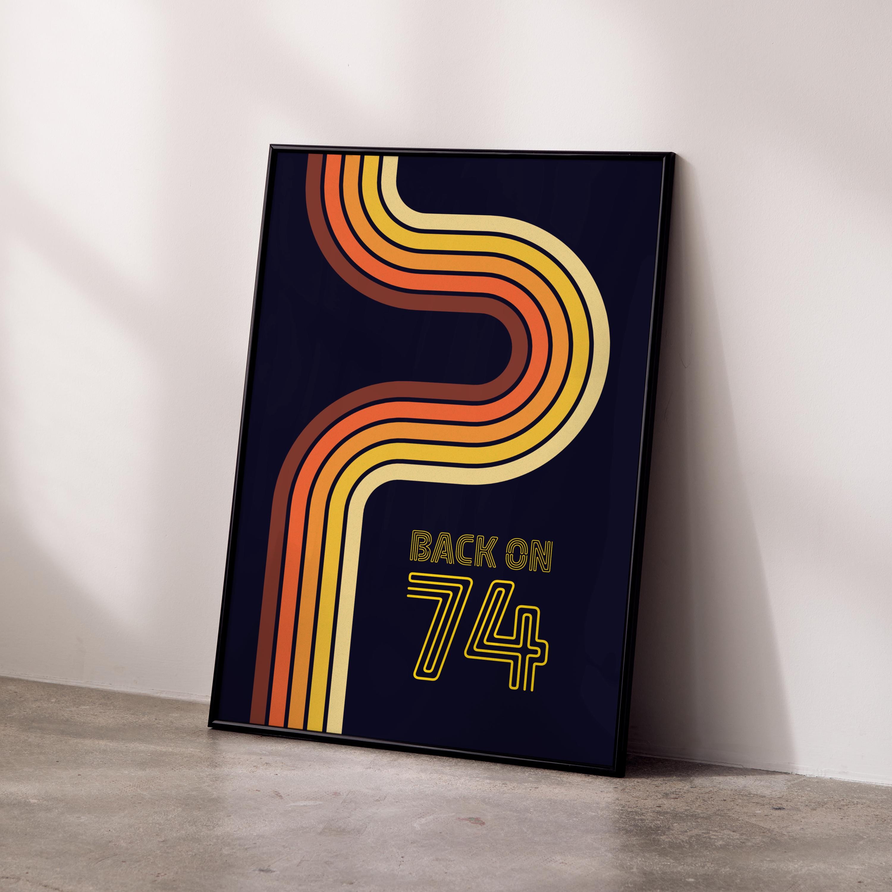 Retro 70s 'back on 74' Music Print: Jungle Album Art - Etsy