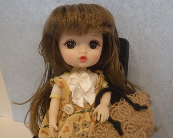 Mini Doll, BJD doll, 1:64 scale, Collectible doll, Dollhouse Doll