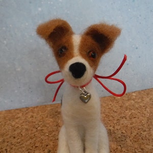 Mini Jack Russell Terrier, Needle Felted Jack Russell Terrier, Dollhouse  Pet Dog, Collectible JRT