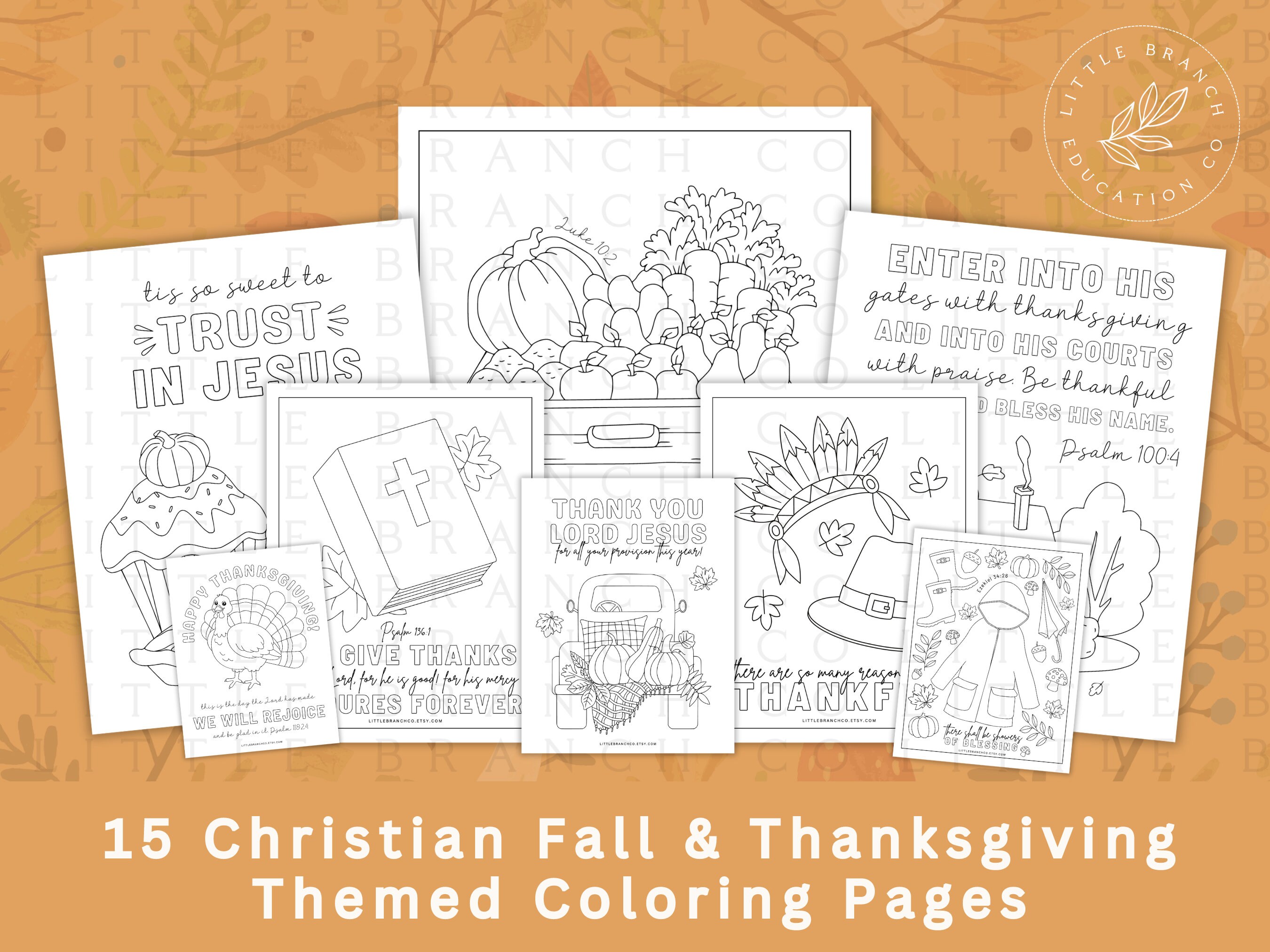Printable Thanksgiving Christian Coloring Pages, Christian Coloring Pages for Kids, Thanksgiving ...