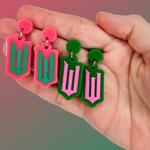 Whimsical “W” Earrings