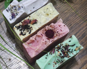 Pack of Four Vegan Soap l Handmade Artusan Soap