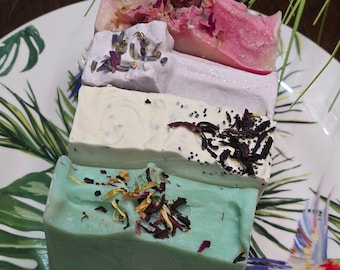 Pack of Four Vegan Soap l Handmade Artisan Soap