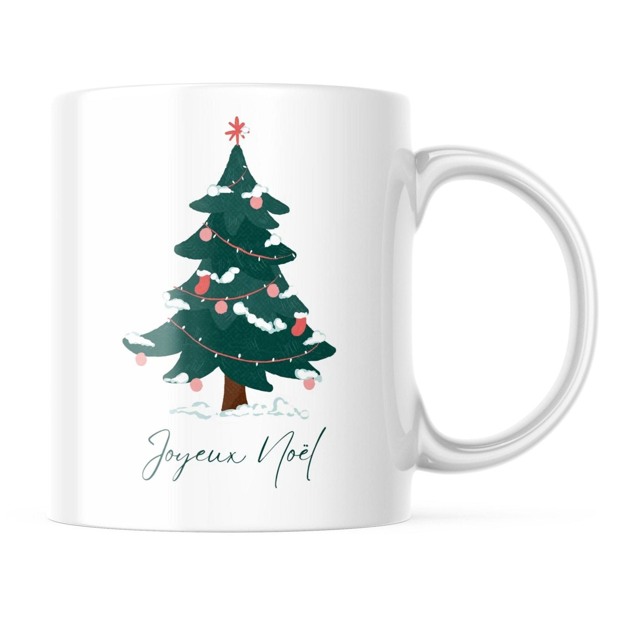 Mug Personnalisé Noël Forêt de Sapins