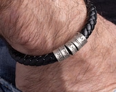 Mens Bracelet Personalized in Custom Size, Handmade Jewelry