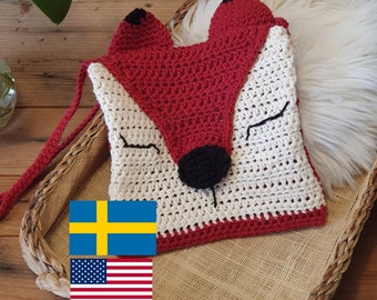 Crochet pattern pdf fox bag