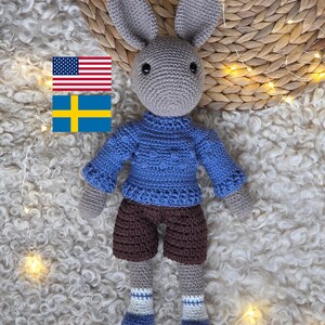 Patrón de crochet Kaninen Samuel /Samuel el conejito pdf