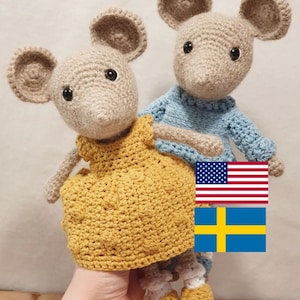 PDF crochet Milla and Mille Mus