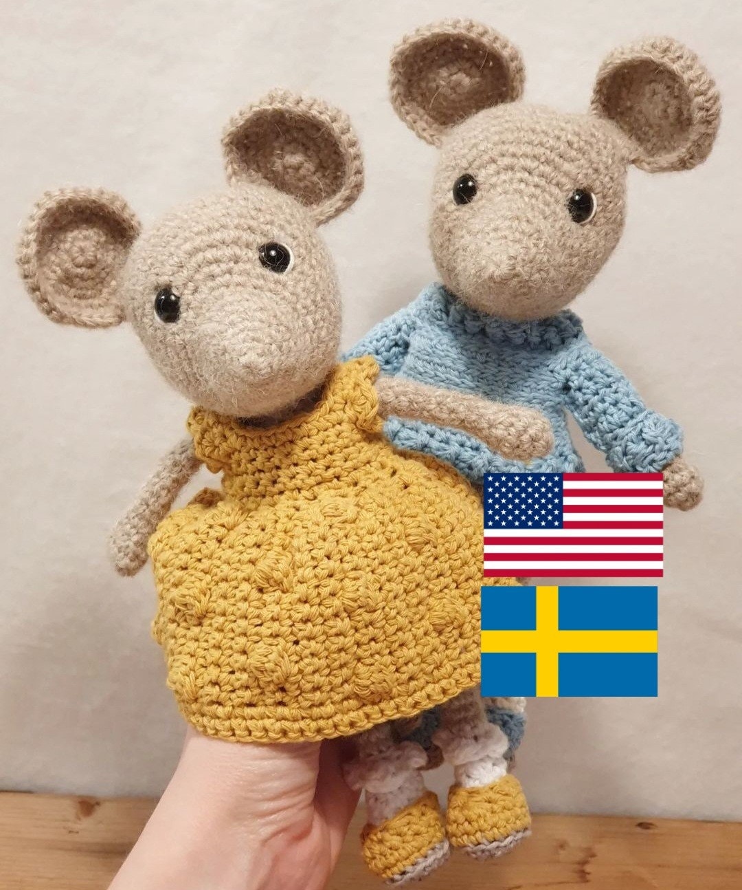 PDF crochet Milla and Mille Mus