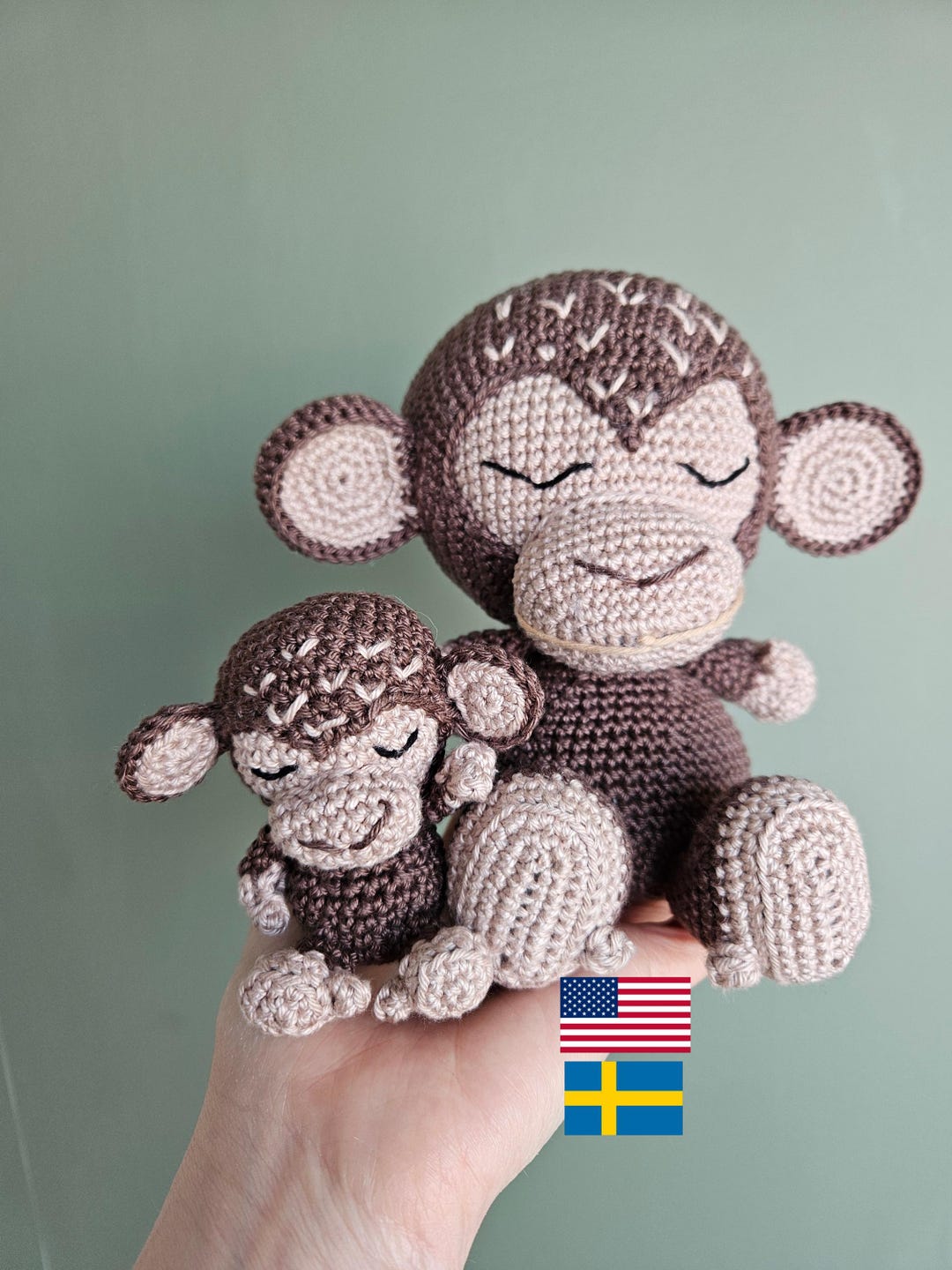 Mindful the Monkey L Apan Artig PDF Crochet Pattern - Etsy