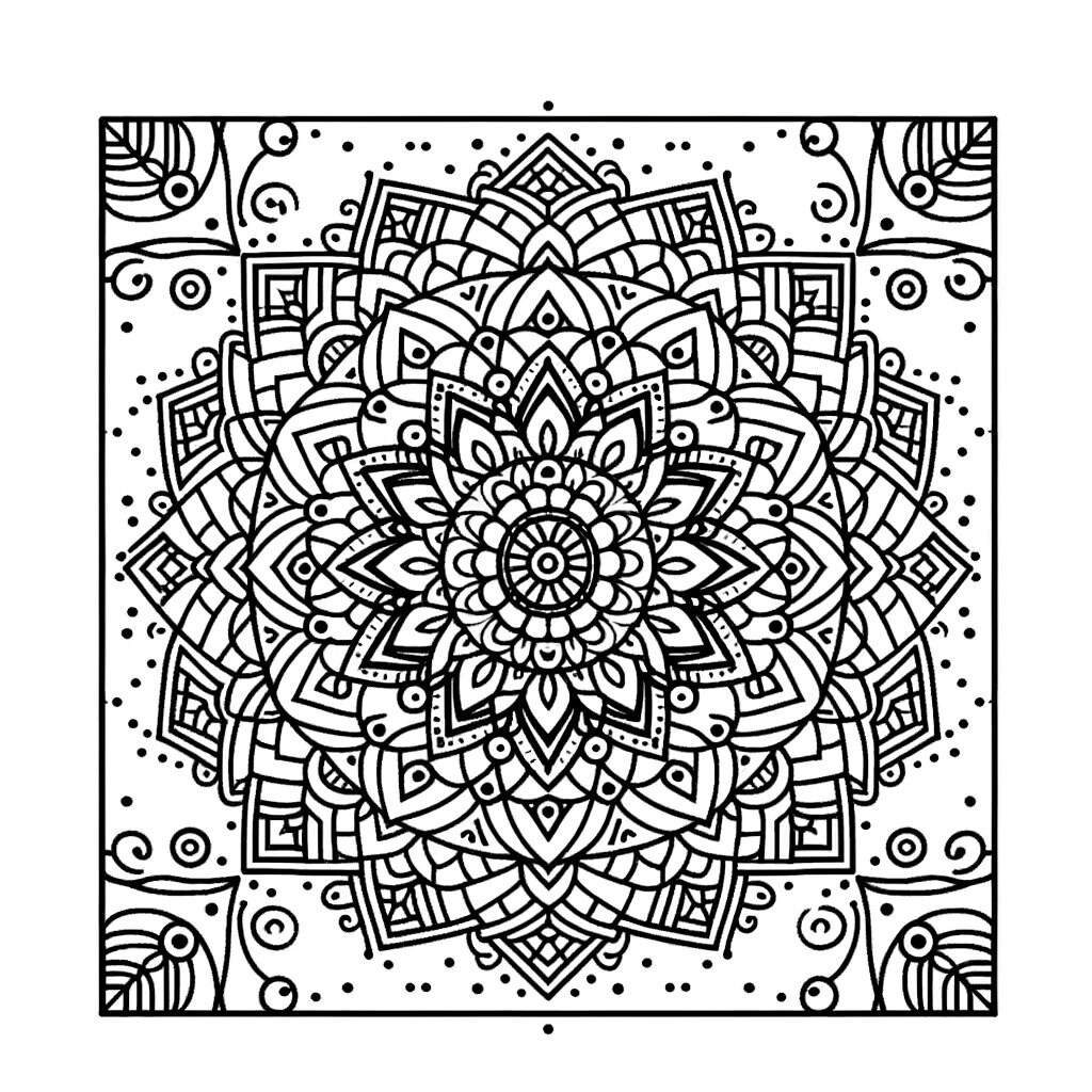 Mandala Coloring Book 20 Printable Unique Mandalas - Etsy