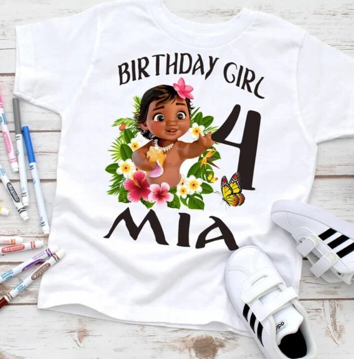 Discover Moana Birthday Shirt, Moana Family Shirts, Baby Moana Family Birthday Shirt, Personalized Moana Apparel, Birthday Girl T-Shirt,