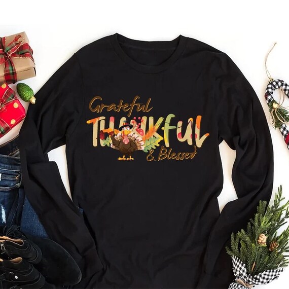 Thanksgiving Vibes Long Sleeve T-Shirt, Fall Unisex Long Sleeve Shirt, Thanksgiving Turkey Shirt For Kids, Turkey Shirt