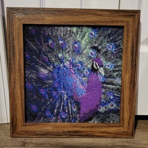 Purple Peacock 5d diamond painting
