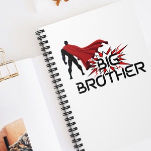 GROSSER BRUDER JOURNAL! Superhelden Spiralblock - Lineal