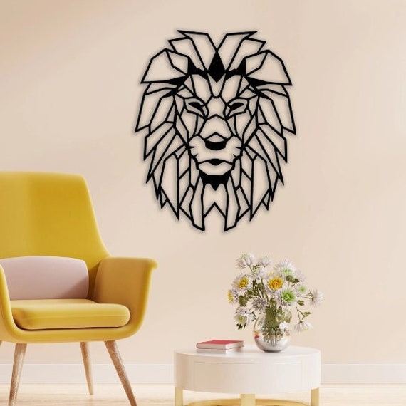 Lion SVG - dxf - cdr - eps - 300dpi - pdf - Wall Frame - Thumbnail - Instant Download - Laser Cut File - Digital Download