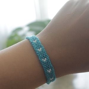 Tiny Heart Friendship Bracelet | Personalized Handmade | Woven String | Adjustable