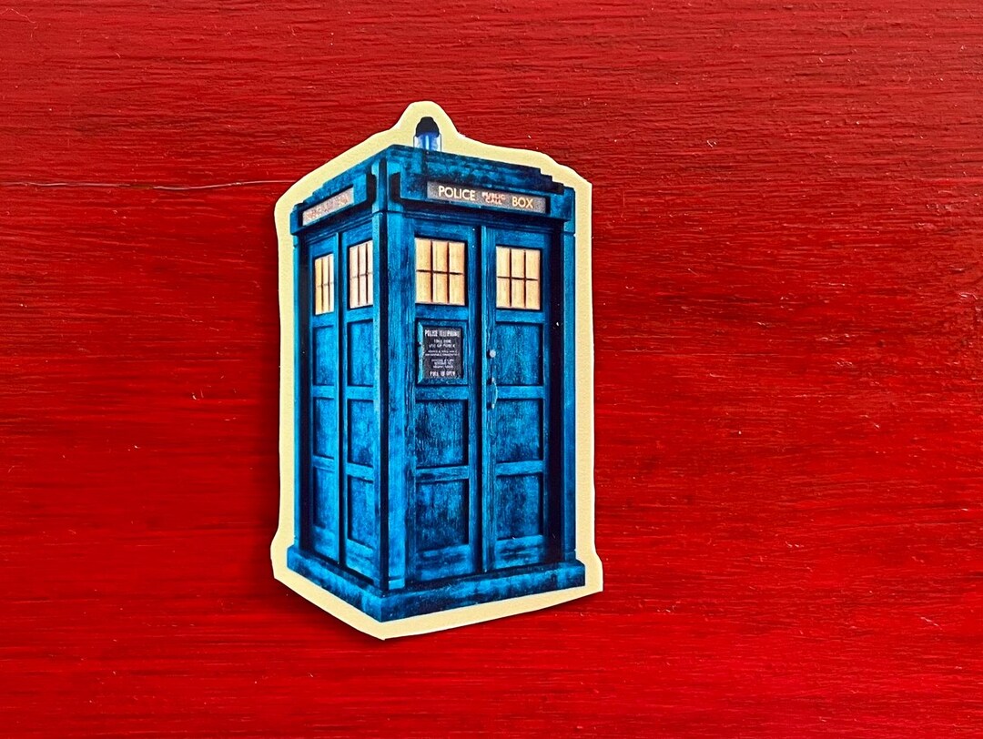 TARDIS Sticker - 13th Doctor Who Inspired Waterproof, Glossy Vinyl ...