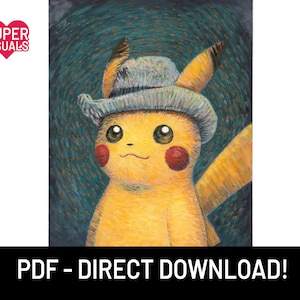 ピカチュウ ポケモン X ゴッホ コレクション - 高品質 - 直接ダウンロード
