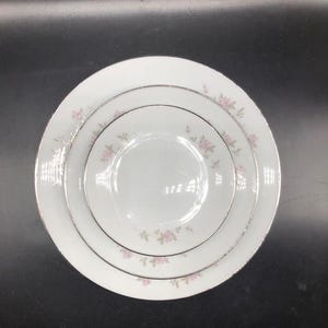 Vintage Noritake Fine China Made in Japan, Bellemead Place Setting W/ Dinner, Salad, & Desert Plate, Pattern #6134, Excellent Condition