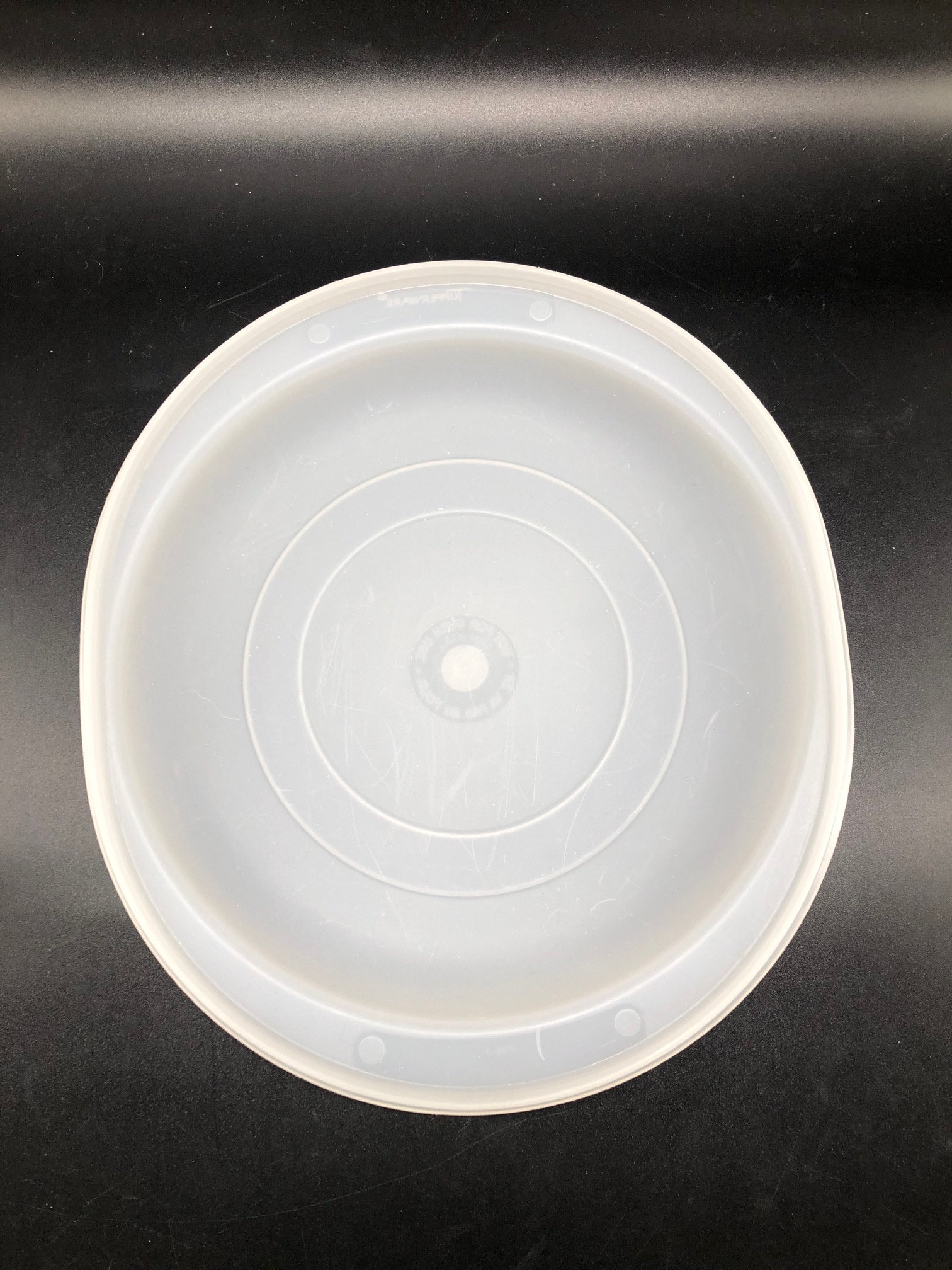 Vintage Tupperware White Plastic Replacement Lids, Mint Condition