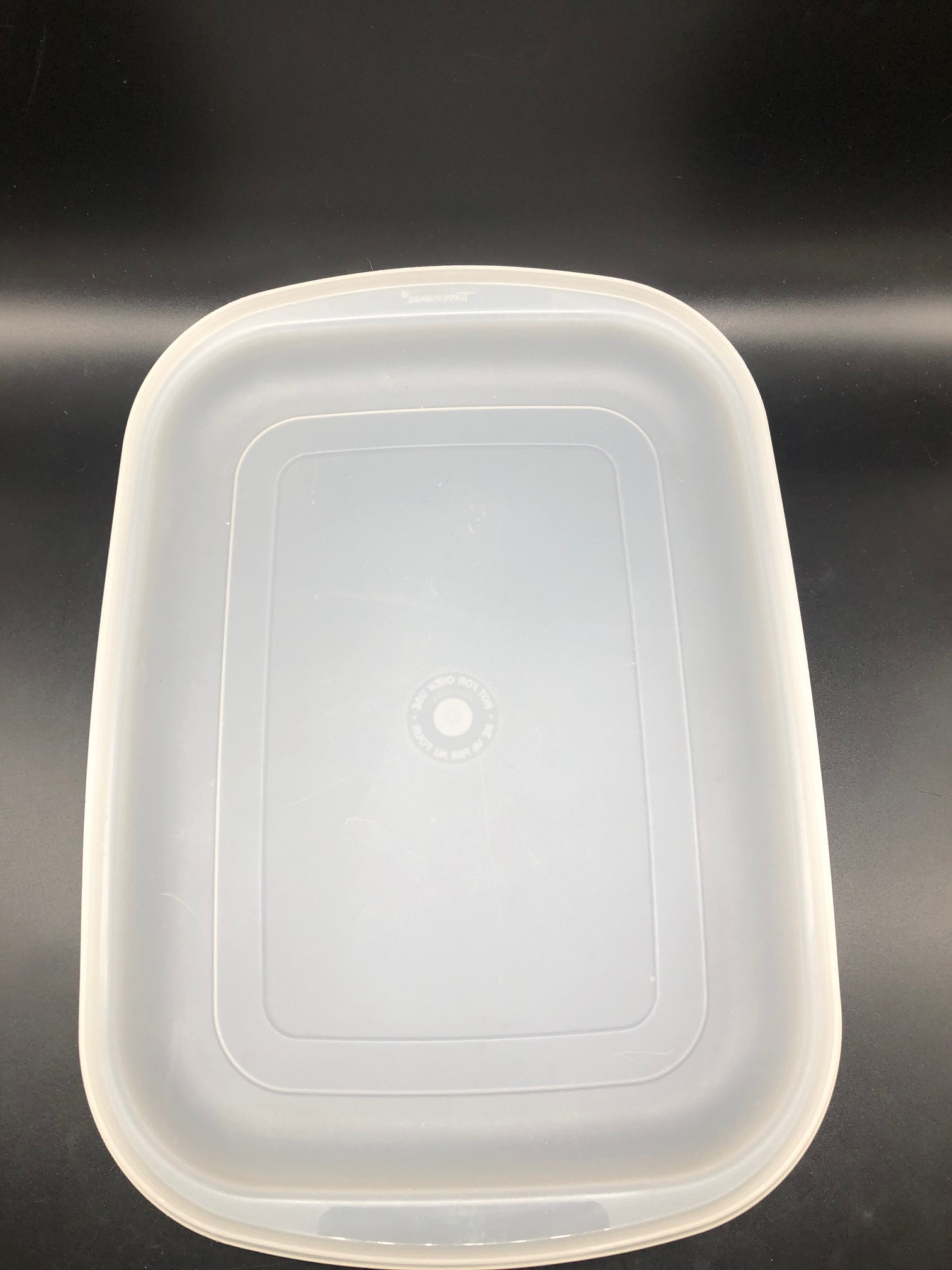 Vintage Tupperware White Plastic Replacement Lids, Mint Condition