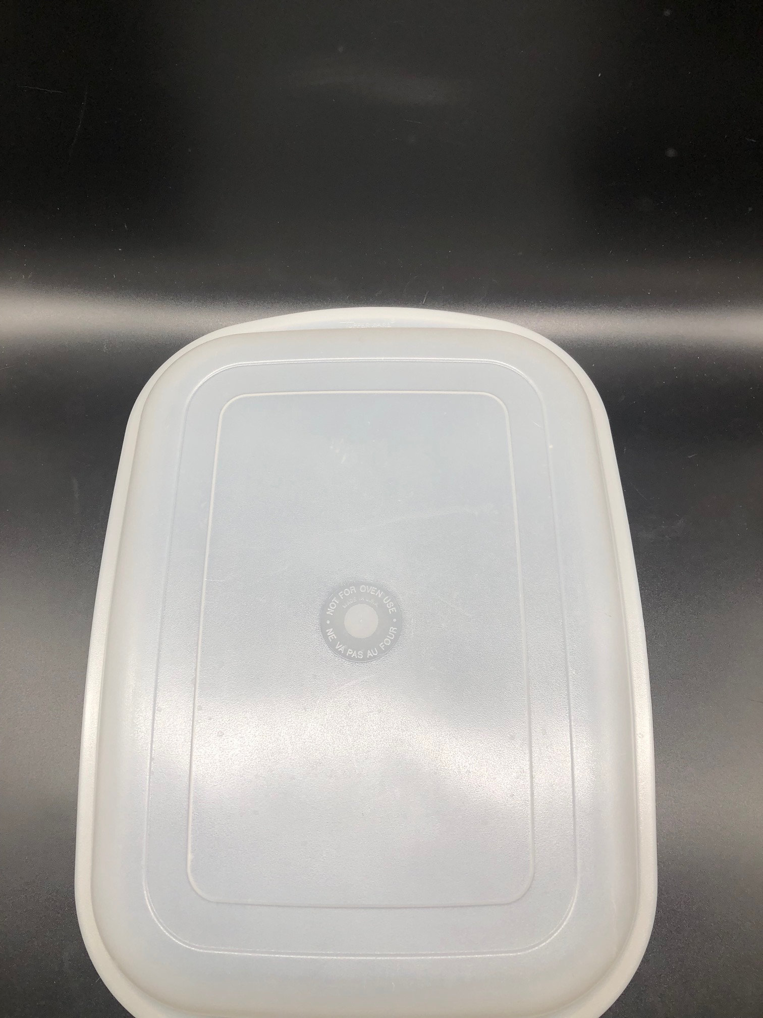 Vintage Tupperware White Plastic Replacement Lids, Mint Condition