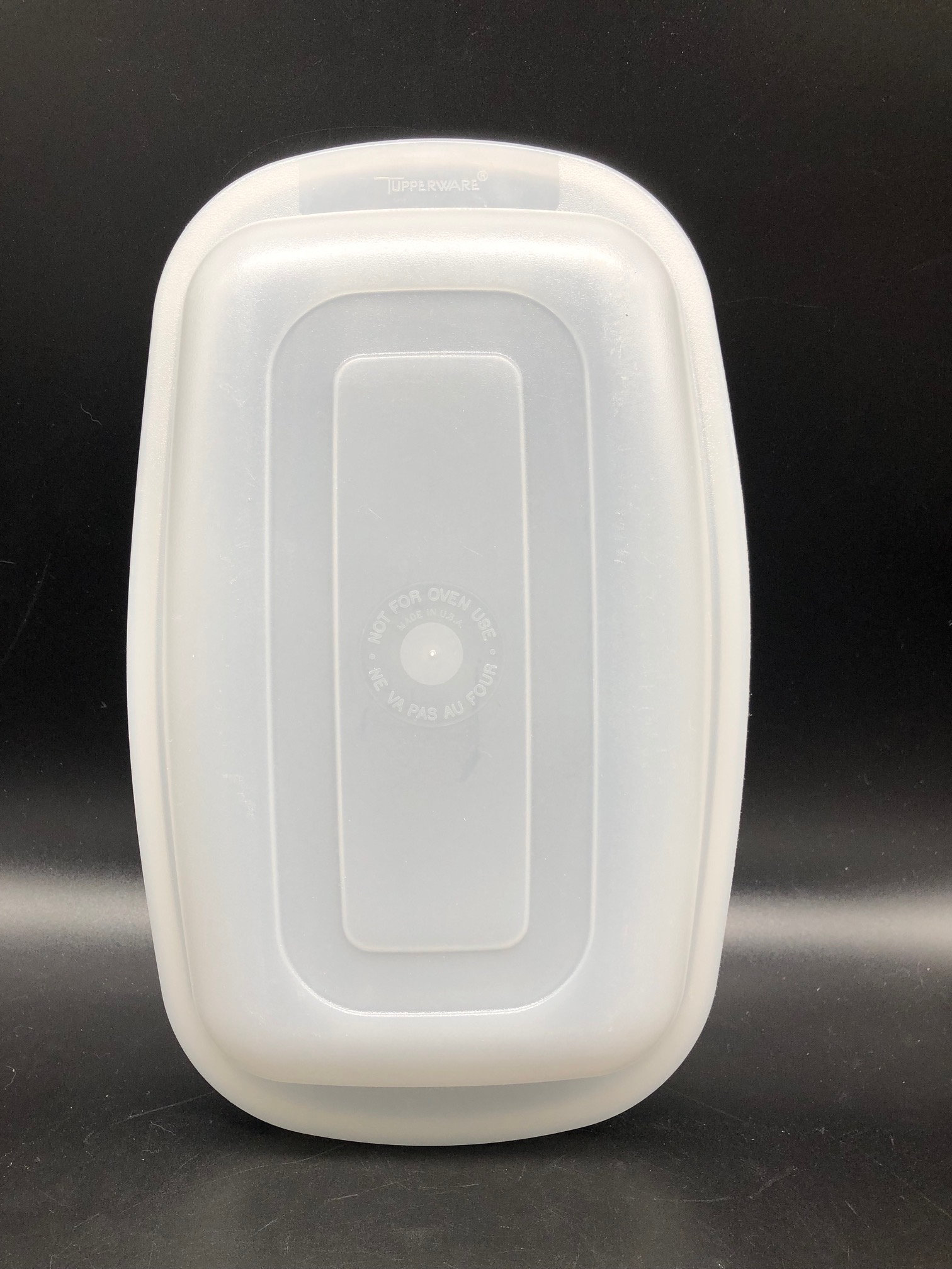 Vintage Tupperware White Plastic Replacement Lids, Mint Condition